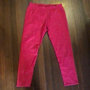 EUC Lands’ End fleece-lined sparkle leggings